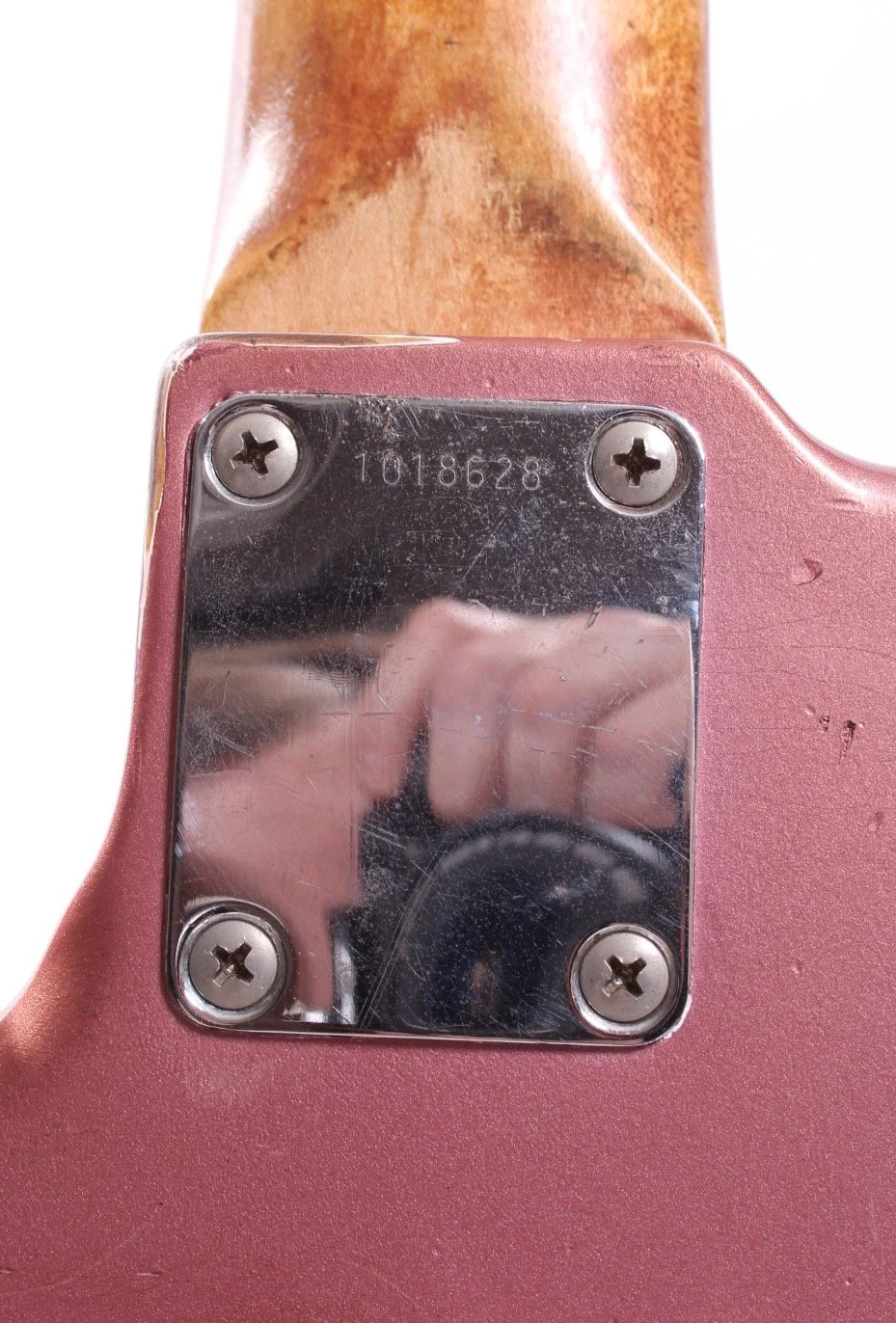 1986 Fender Jazz Bass American Vintage 62 Reissue burgundy mist metallic - Image 11