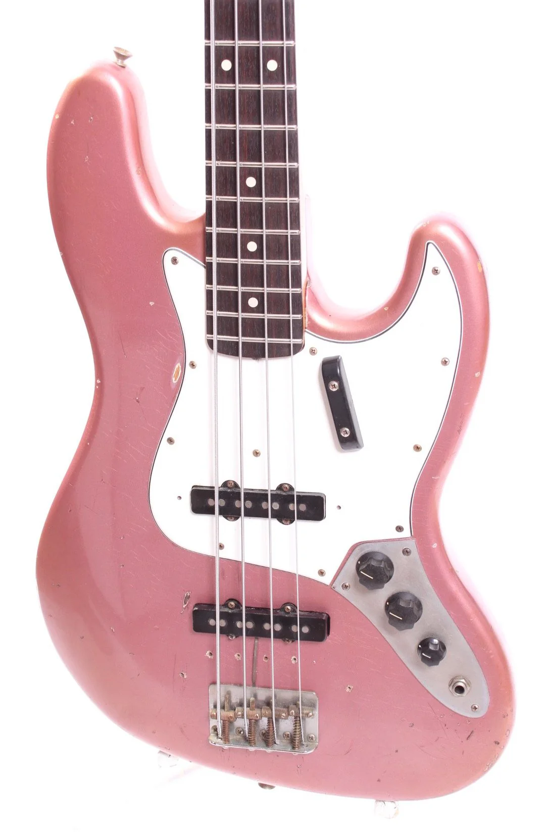 1986 Fender Jazz Bass American Vintage 62 Reissue burgundy mist metallic - Image 3