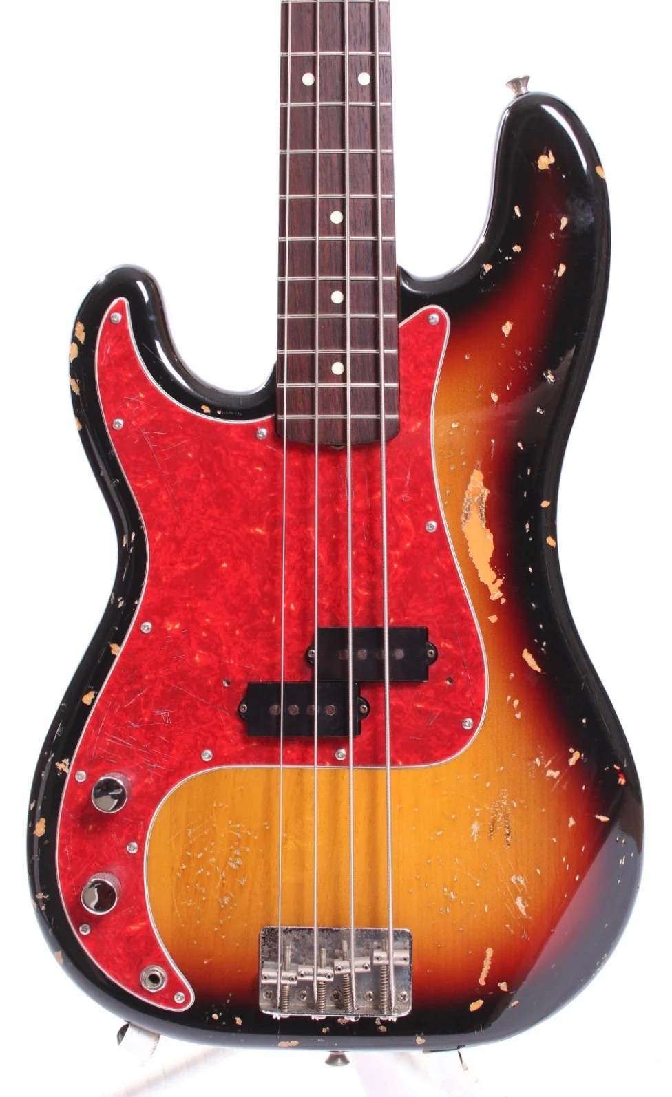 1994 Fender Precision Bass 62 Reissue lefty sunburst - Image 2