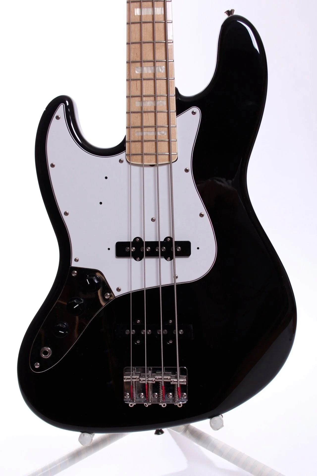 2010 Fender Japan Jazz Bass '75 Reissue black LEFTY - Image 3