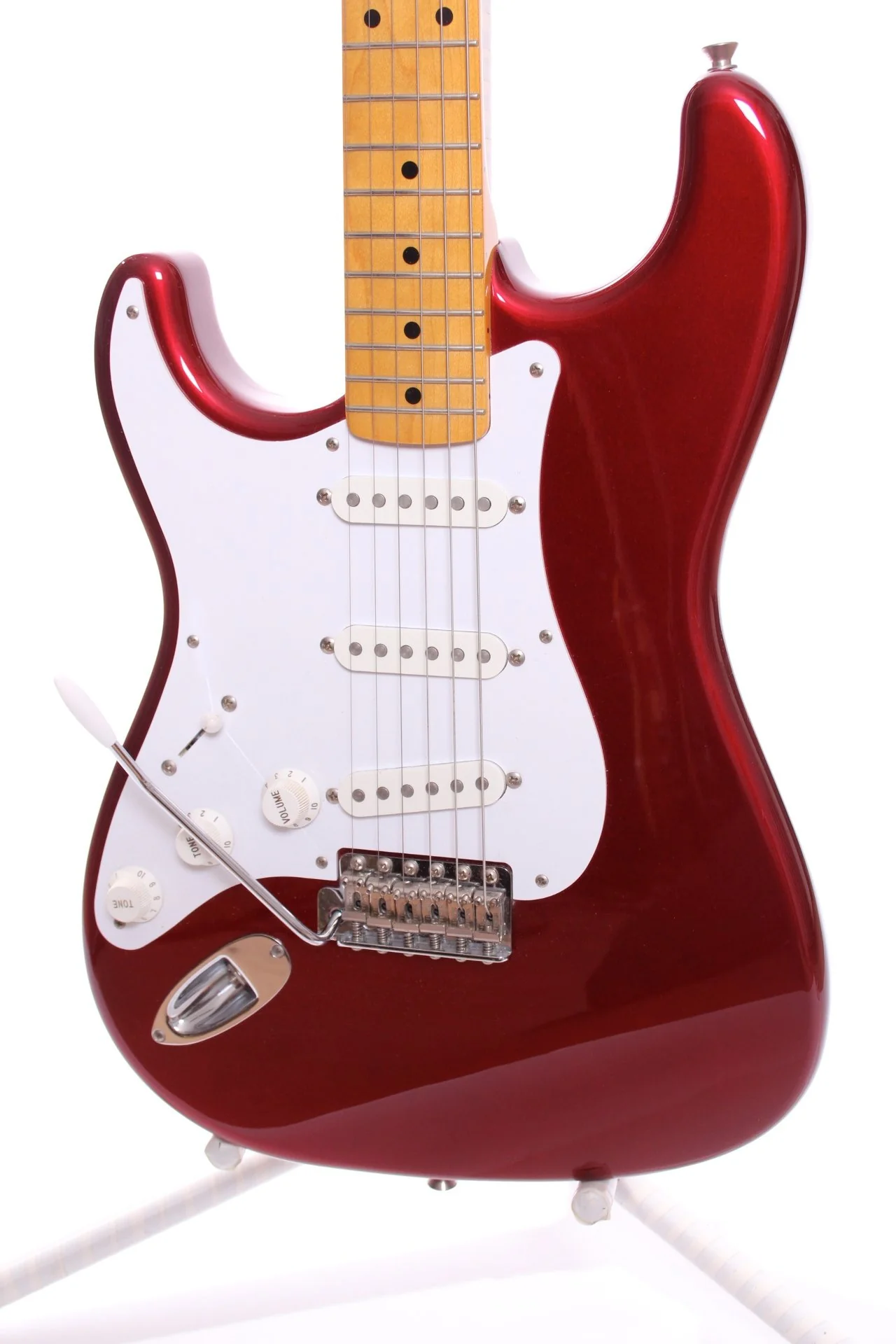 2010 Fender Japan Stratocaster '57 Reissue candy apple red LEFTY - Image 4